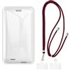 Shantime Custodia e lanyard per Dexcom One+ - Chiaro+Nero | 2.7 Set composto da custodia protettiva e tracolla staccabile con fibbie metalliche e 2 patch