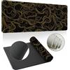 Highdi Tappetino Mouse XXL/XL, Tappetino Scrivania Gaming Grande Mouse Pad con Base Antiscivolo Tappeto Scrivania con Bordi Cuciti per Computer, PC, Laptop (Linea di strisce 3,300 * 700 * 2mm)