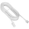 G-PLUG Cavo ethernet BT da 2m da telefono a modem fibra Cavo RJ11 Prolunga bianca a 2 fili per modem, fax, dial up, telefono Sky G-PLUG