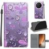 SIENIANLINE Cover per Honor Magic8 Pro custodia portafoglio Gocciolina | Chiusura magnetica, Scomparti carte, Funzione supporto, Pelle PU flip cover per Honor Magic8 Pro