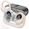 Aptkdoe Auricolari in-ear, senza fili, per sport, Bluetooth 5.4, con microfono ENC, 75 ore di autonomia, personalizzazione tramite app, stereo Hi-Fi, impermeabili IP7, con ganci per le orecchie, per