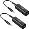 ZIOCOM Ground Loop Noise Isolator, Isolatore Rumore ad Anello di Messa a Terra per Impianto Audio/Auto/Impianto Stereo Domestico con 3.5mm Cavo Audio 2 Pezzi