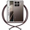 ANFAIRLACE Cover Cordino Compatibile con Xiaomi 15T Pro, Marrone Moka