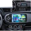 VECHTEL 8 CORE 6G+128G Autoradio Android 15 per Toyota Yaris 2012-2017 (Manopola Clima Anello Argentato), 9'' IPS Schermo Stereo Auto co Carplay Android Auto DSP GPS WiFi USB Bluetooth FM RDS Camera