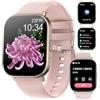 Fitoncloud Smartwatch Uomo Donna con Chiamate, 2,01 Orologio Fitness con Monitoraggio della SpO2/Sonno/Frequenza Cardiaca, 120+ Modalità Sportive, Impermeabile IP67 Smart Watch per iOS/Android, Rosa