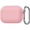 GIOPUEY Cover Compatibile con Airpods Pro 3 2025, Cilicone Custodia, Ultrasottile Case Cover, Antiurto, Resistente ai Graffi - Rosa