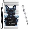 TOUCASA Cover per Samsung Galaxy A7 2018 / A750, Flip Wallet Case Custodia in Pelle PU, Slot per Schede,[Antiurto Portafoglio] [Supporto Stand] Custodia per Samsung A7 2018 / A750 (Cane)