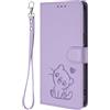 SHIEID Cover per TCL NxtPaper 70 Pro, [Magnetica] Cassa in Pelle PU Custodia Portafoglio con [Slot per Scheda] Case per TCL NxtPaper 70 Pro-Viola chiaro