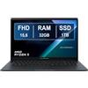 ASUS Notebook ExpertBook 15,6 AMD Ryzen 5 R5-150 14ª Gen fino a 5GHz, 32GB RAM DDR5, 1TB SSD, Win11 Pro, Tastiera Retroilluminata, QWERTY, Fingerprint
