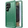 SPORTLINK Cover per Samsung Galaxy S25 Ultra Impermeabile Antiurto, Verde | 360 Gradi Full Body Armor Militare Protettiva Custodia Antipolvere Subacquea IP68 con Fotocamera/Schermo Doppia Protezione