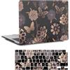 FFBOFFC Custodia Compatibile per MacBook Neo da 13 pollici Modello 2026 (A3404) con chip A18 Pro, Plastica Rigida Protettiva Cover & Tastiera Copertina, 1360 Giardino di fiori dorati