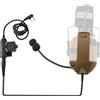 TSVISIONCORE Microfono e PTT per cuffie Walker's Razor con cancellazione del rumore Airsoft (marrone coyote)