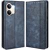 MOJIA Cover per Vivo Y21 5G, PU Custodia Antiurto Resistente ai Graffi, Custodia Flip Portafoglio per Telefono con Supporto e Slot per Schede. Blu