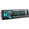 CENXINY RDS Autoradio Bluetooth, CENXINY Stereo Auto con Porta di Ricarica Type-C, Autoradio 1DIN FM/AM con Illuminazione LED, Chiamate Vivavoce, 7 Colori, 2 USB/AUX/SD/Lettore MP3