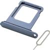 MMOBIEL Vassoio Porta Scheda SIM Compatibile con iPhone 13 Pro/13 PRO Max - Sostituzione Supporto Scheda SIM - Porta SIM - incl. Estrattore SIM e Anello di Gomma Impermeabile - Blu