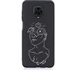 HopMore Cover per Xiaomi Redmi Note 9 PRO/Note 9S /Note 9 PRO Max Silicone Nero Morbide Disegni Custodie Bella Kawaii Custodia Antiurto Gomma Case Morbido Caso Gel AntiGraffio - Design D