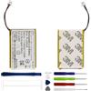 Duotipa Batteria di ricambio 820 mAh, 361-00056-08, compatibile con Garmin Camper 780, Camper 770 LMT-D, Drive 61 LMT, Dash Cam 35, DriveSmart 5 LMT, 55 MT-D, 55 MT-S EU con kit di riparazione