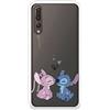 LA CASA DE LAS CARCASAS Custodia per Huawei P20 Pro - P20 Plus Ufficiale di Lilo & Stitch - Angel & Stitch Beso per proteggere il tuo cellulare. Custodia in silicone flessibile con licenza ufficiale Disney