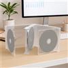 Vision Media® 2 custodie trasparenti per CD a 6 vie, dorso da 24 mm