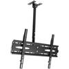 VR VETRINEINRETE Vetrineinrete® Staffa tv da 32" a 70" pollici supporto da soffitto inclinabile per televisore plasma lcd schermo attacchi vesa 100x100 400x400 mm altezza regolabile