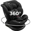 KidsZone Seggiolino Auto 0-36 kg Isofix - Seggiolino Auto Girevole 360° per 40-150 cm i-Size - Poggiatesta Regolabile, Cintura di Sicurezza a 5 Punti