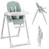 AIYAPLAY Seggiolone Pappa Evolutivo Bambini 6-36 Mesi/15kg con Ruote, Verde