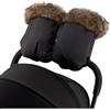 Momi Guanti muffole MoMi per carrozzine e passeggini. Muffole in morbido pile e pelliccia staccabile, caldi e impermeabili, con chiusura a bottoni automatici