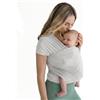 Boba Freedom Together Fascia Porta Bebè, Marsupio Neonato Leggero e Traspirante in Tessuto Mesh per Neonati e Bambini (3,2-15,9 kg), Fascia Elastica Estiva, Grey