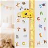FooYee Metro da Parete 3D Giraffa per Bambini, Sticker Parete Magnetico di Crescita Rimovibile per Maschi e Femmine, Decorazione Cameretta e Asilo, Gamma di Misurazione 65-180 cm (Giraffe)