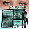 AMZGIRL LASH Puppy 140 Ciglia Manga DIY Cluster, C Curl 10-18mm | 140 U, banda ultrasottile, Bond & Seal Waterproof, Pinza (Puppy)