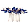Happyyami Pettine per capelli da sposa con strass, elegante accessorio per capelli per damigelle d'onore e occasioni festive, 9 x 5 x 1 cm