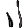 CULER Denti 1PC Pieghevole Pettine Del Ciglio Del Sopracciglio Dell'Acciaio Inossidabile Pettine Per Ciglia Spazzola Di Trucco Con Denti Di Metallo (Nero)