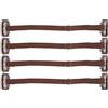 Brrnoo 4 Pezzi Fascia per il Sollevamento del Viso con Fermaglio per Capelli, Cintura Elastica Regolabile Marrone