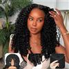 CLASSINE Parrucca Donna Capelli Veri Umani Burmese Curly V Part Wigs Human Hair Upgrade U Part Glueless Wig 16Inch
