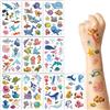 XETHI 10 Fogli Tatuaggi Temporanei per Bambini | Impermeabili a Tema Oceano Sottomarino, Rimovibili per Sacchetti Festa Maschi e Femmine