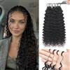 Renyarch Miracle Deep Wave Mini Knots Crochet Human Hair Bundles for Black Women 22 Pollici Crochet Human 125g 100c Black Water Wave Wet and Wavy Invisible Knotless Curly Extensions