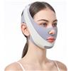 Haybelove Fascia Lifting Viso Riutilizzabile, Maschera Doppio Mento Donna V-Line, Guaina Viso Anti Doppio Mento, Fascia Viso Lifting Notte Regolabile, Sollevamento e Mandibola