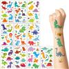 XETHI 10 Fogli Tatuaggi Temporanei Dinosauri per Bambini | Tatuaggi Impermeabili Maschi e Femmine | Adesivi Dinosauri Regali di Compleanno Premi Classe e Festa