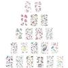 Winterworm 20 fogli tatuaggi temporanei di unicorno, bambini finti cartoni animati tatuaggio impermeabile adesivo unicorno forniture per feste di compleanno regalo di Halloween di Natale per bambini ragazze