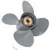 PWCMAN Elica fuoribordo 31,8 x 48,3 cm, 15 denti scanalati compatibile con motori fuoribordo Honda BF60hp BF75hp BF90hp BF115hp BF130hp, ricambio per 58134-ZW1-019AH, puntello in alluminio destro, 4