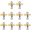 Kancery 10Pcs Plug Casting Fly Elica Spinnerbait Topwater Esche Da Pesca In Acciaio Spinnerbait Puntelli Esche Da Pesca