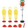 FashionCha da Basket Giocattolo per Bambini Esterno, Set Completo con Ostacoli per Allenamento, per regalo