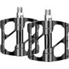 Belnotelt Pedali in lega di alluminio con cuscinetti sigillati, pedana larga antiscivolo per bici da strada e MTB, asse in acciaio Cr-Mo, pedane leggere (B)