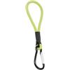 TUXCAXI Corda Elastica per Esterni, moschettone, Corda Elastica Rinforzata, Gancio per Tenda da Campeggio, Mini Resistente, Accessorio Durevole, Mini Corde, Verde Fluorescente, 22x3.2 cm