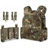 ZAYAIO Gilet Tattico Multi-Cam KZ - Leggero Regolabile con Custodia Tripla Magnetica Anteriore, Molle, G-Hook, for La Caccia Softair(CP)