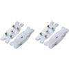 Dolltobe Tacchetti da ghiaccio a 5 denti per scarpe e stivali, ramponi con punte in acciaio al manganese, copriscarpe invernali antiscivolo per passeggiate, pesca, escursionismo, misura universale, impugnature
