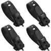 POPETPOP Cinghie Regolabili per Scarponi da Snowboard in TPU Nero 30cm 4 Pezzi con Chiusura Rapida per Sci e Snowboard Principianti