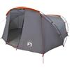 GFMGUEMV Tenda a tunnel per 4 persone, 318 x 275 x 140 cm, moderna tenda a tunnel in poliestere 185T con rivestimento in poliuretano, impermeabile, con finestra di ventilazione, porta E e gancio per lampada