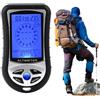 Generic Altimetro elettronico - Set digitale portatile 4 in 1 (dimensioni tascabili) strumento per esterni | Barometro, di navigazione, stazione meteorologica per alpinismo, escursionismo, pesca e