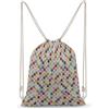 FWJZDSP Zaino con coulisse Color Wave Point, borsa a tracolla da viaggio, sportiva, da palestra, unisex